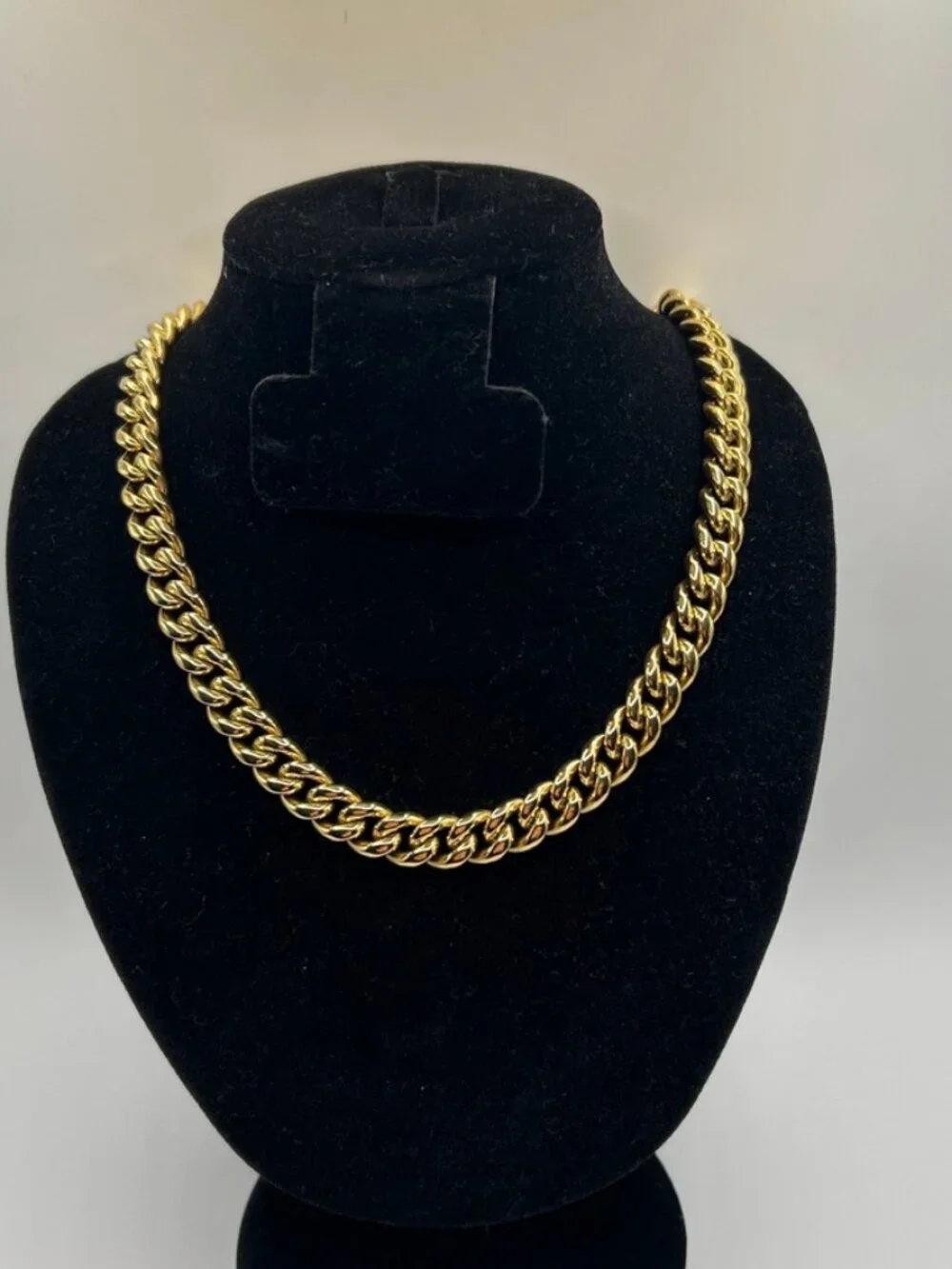 Mens Cuban Chain 10mm 20 Inch Real Gold Stainless Steel Plated Solid Durable